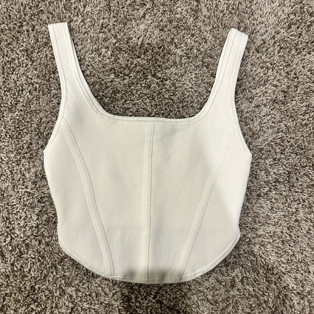 White Babaton Crop Top